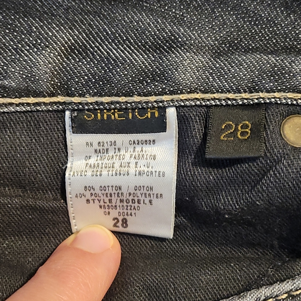 Guess skinny jeans. Grey, distressed. Size 28 - Picture 5 of 5